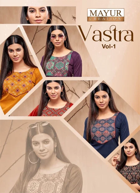 Vastra Vol 1 By Mayur Poplin Cotton Fancy Ladies Top Wholesale Market In Surat
